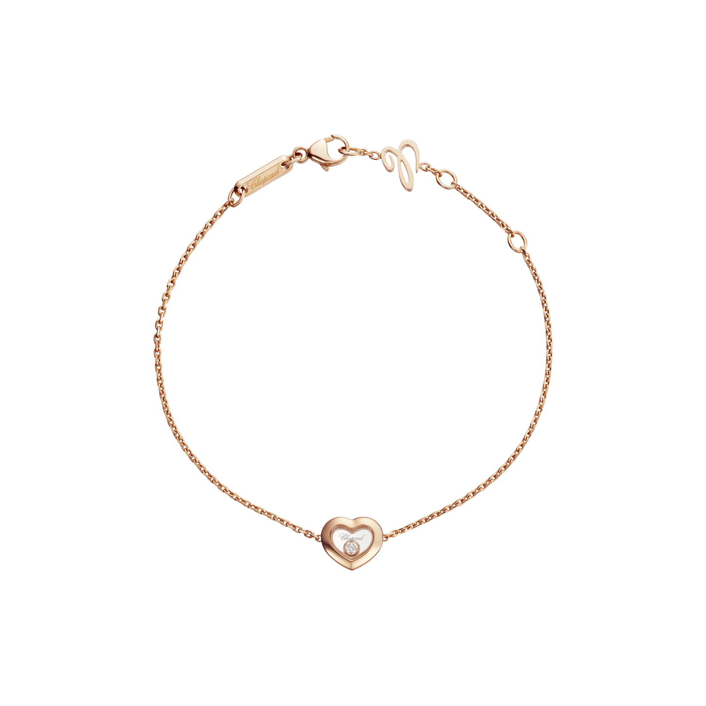 HAPPY DIAMONDS ICONS BRACELET, ETHICAL ROSE GOLD, DIAMOND 85A054-5001