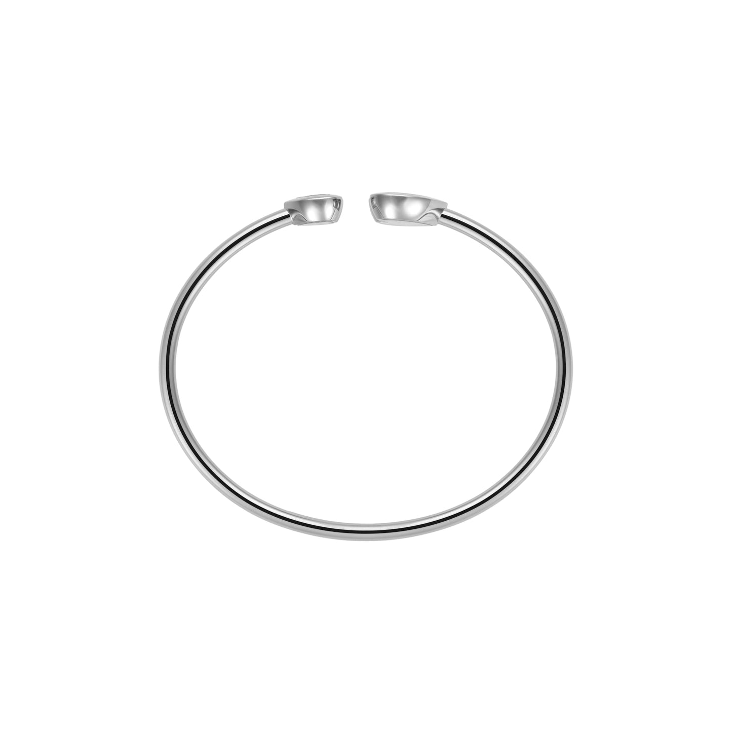 HAPPY DIAMONDS ICONS BANGLE, ETHICAL WHITE GOLD, DIAMONDS 85A614-1000