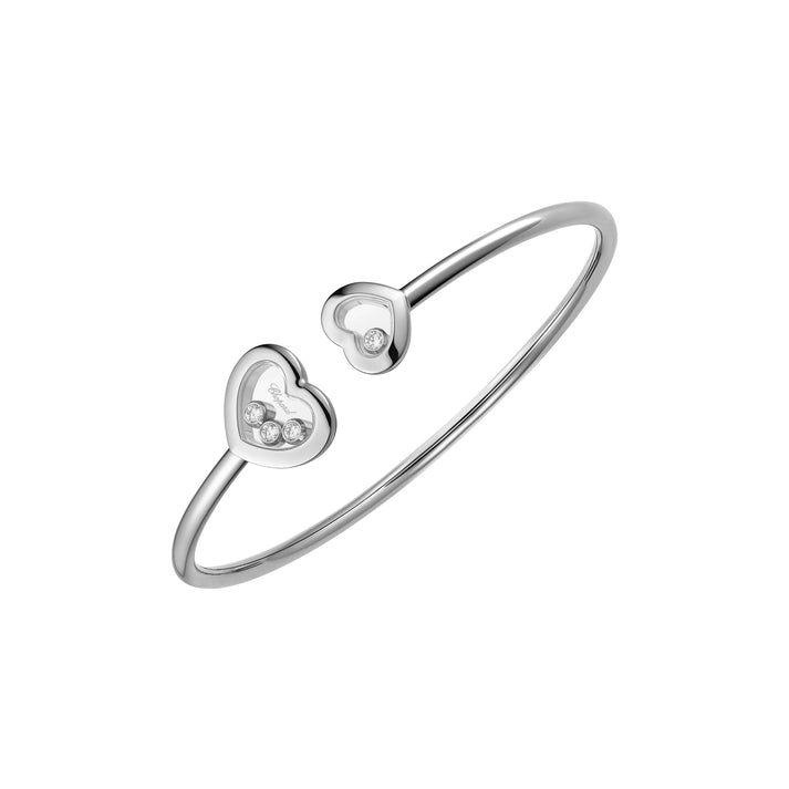 HAPPY DIAMONDS ICONS BANGLE, ETHICAL WHITE GOLD, DIAMONDS 85A614-1000