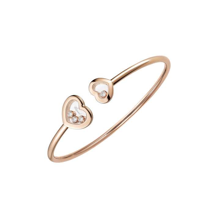 HAPPY DIAMONDS ICONS BANGLE, ETHICAL ROSE GOLD, DIAMONDS 85A614-5000