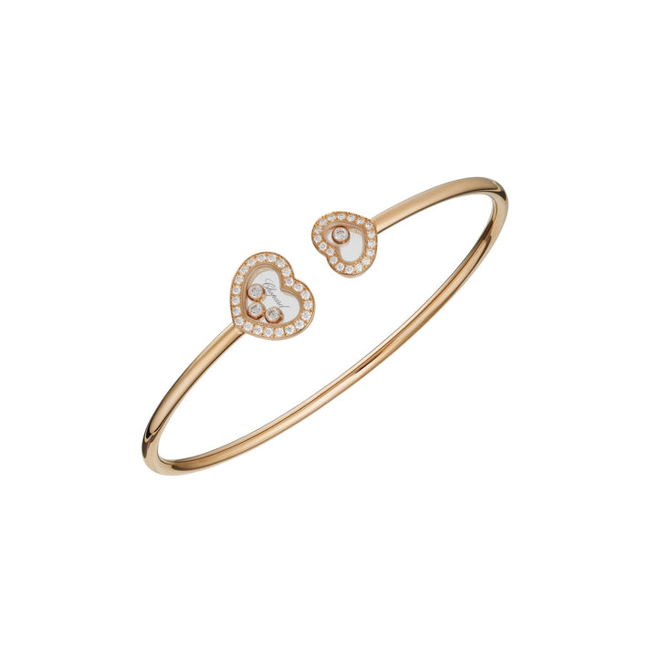 HAPPY DIAMONDS ICONS BANGLE, ETHICAL ROSE GOLD, DIAMONDS 85A614-5200