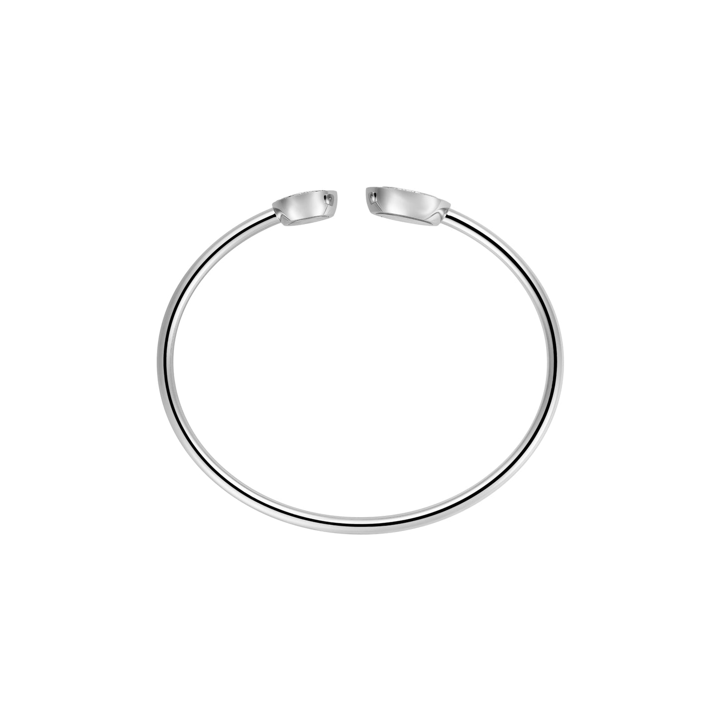 HAPPY DIAMONDS ICONS BANGLE, ETHICAL WHITE GOLD, DIAMONDS 85A618-1200