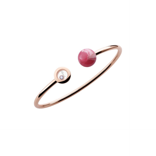 HAPPY DIAMONDS PLANET BANGLE, ETHICAL ROSE GOLD, DIAMOND, RHODOCHROSITE 85A619-5700