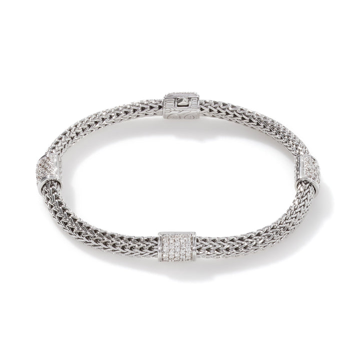 Icon Bracelet, Sterling Silver, Diamonds, 5MM|BBP9694DI