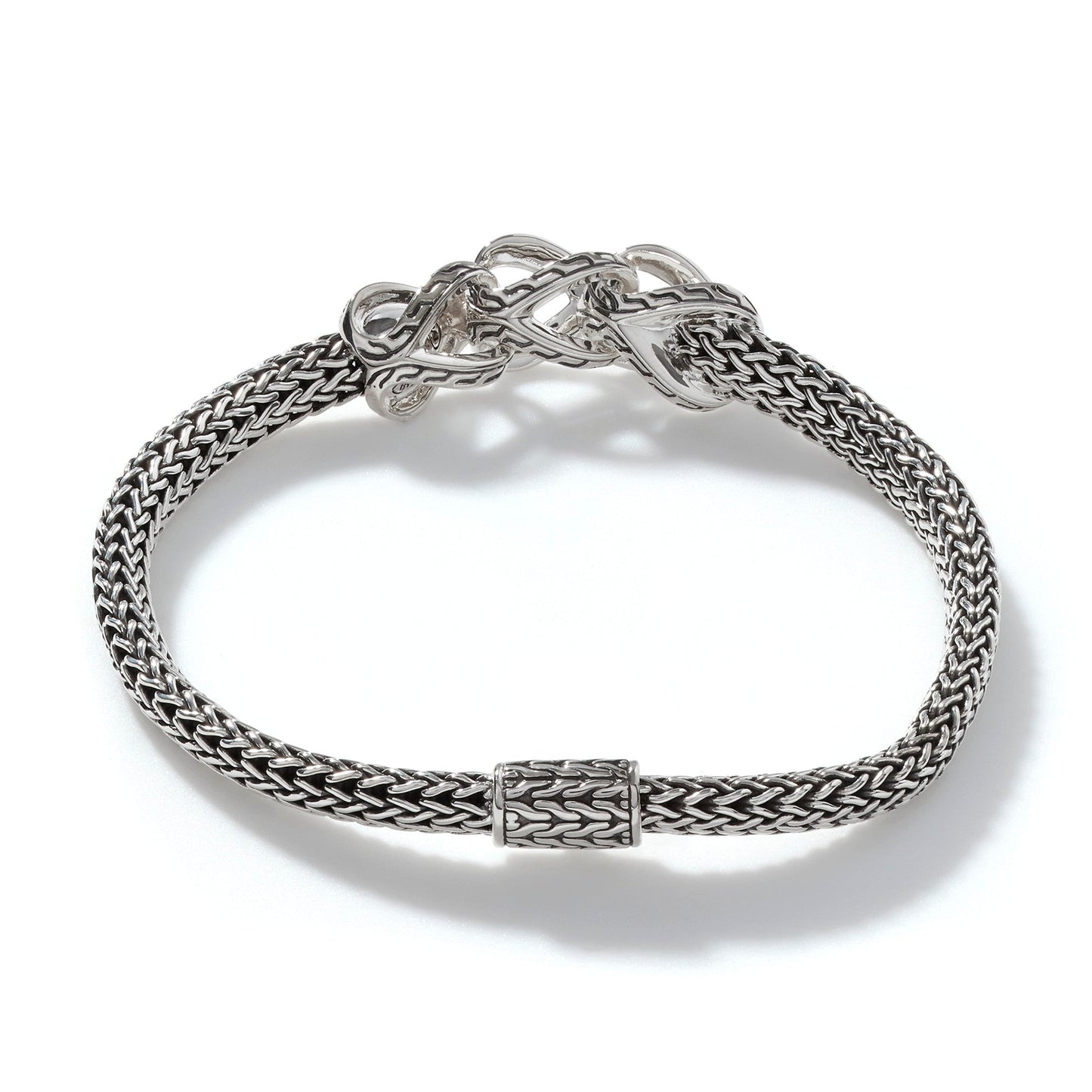 John Hardy Surf Bracelet, Sterling Silver, Pavé BBS902404BLSBN