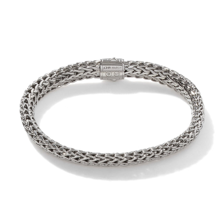 John Hardy Icon Bracelet, Sterling Silver, Pavé, 6.5MM BBS9042BLS