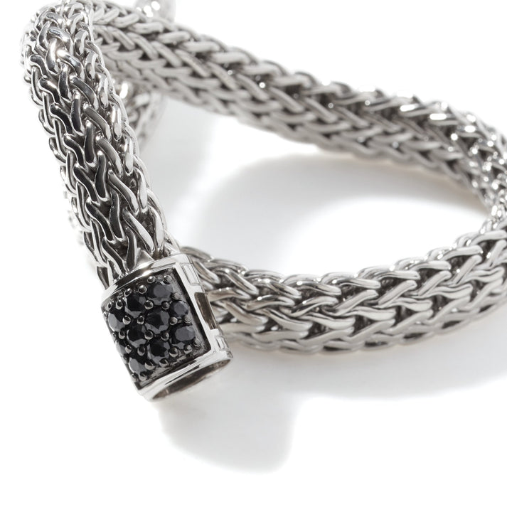 John Hardy Icon Bracelet, Sterling Silver, Pavé, 6.5MM BBS9042BLS