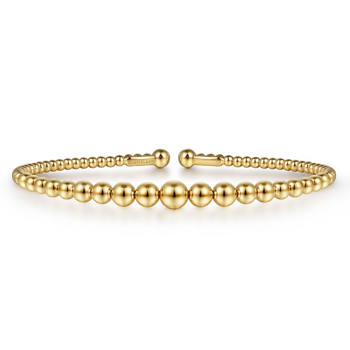 14K Yellow Gold Bujukan Open Bangle BG4584-62Y4JJJ