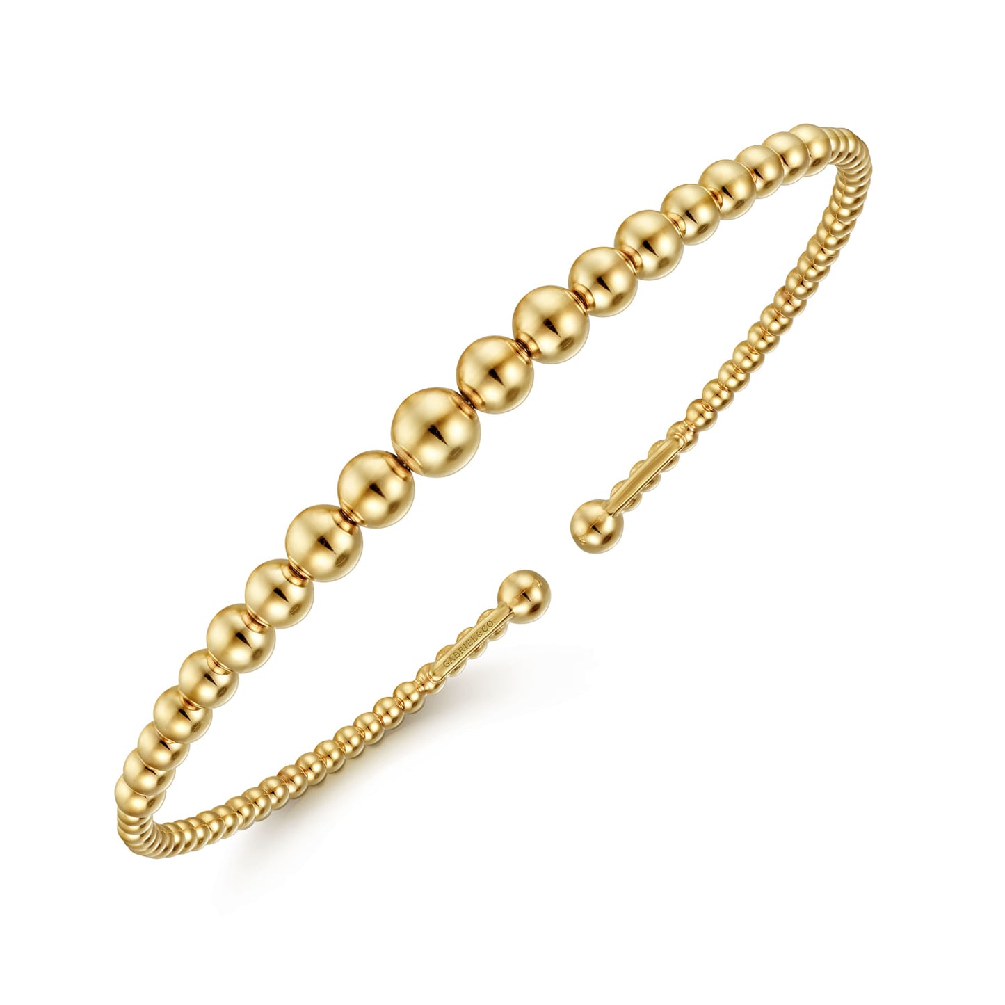 14K Yellow Gold Bujukan Open Bangle BG4584-62Y4JJJ