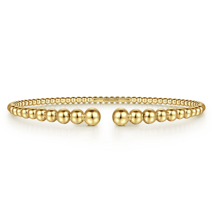14K Yellow Gold Bujukan Open Bangle BG4585-62Y4JJJ