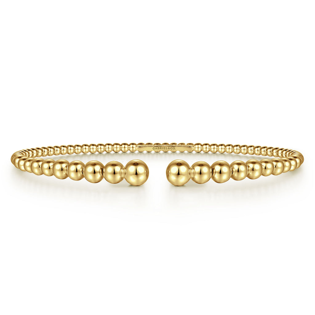 14K Yellow Gold Bujukan Open Bangle BG4585-62Y4JJJ