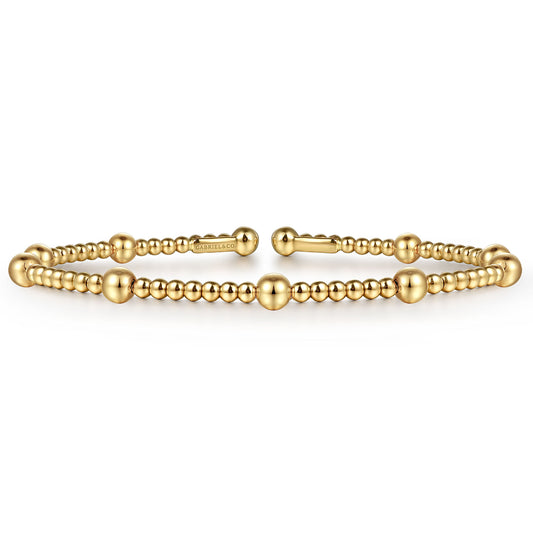 14K Yellow Gold Bujukan Split Bangle  BG4603-62Y4JJJ