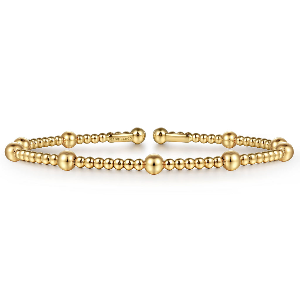 14K Yellow Gold Bujukan Split Bangle  BG4603-62Y4JJJ
