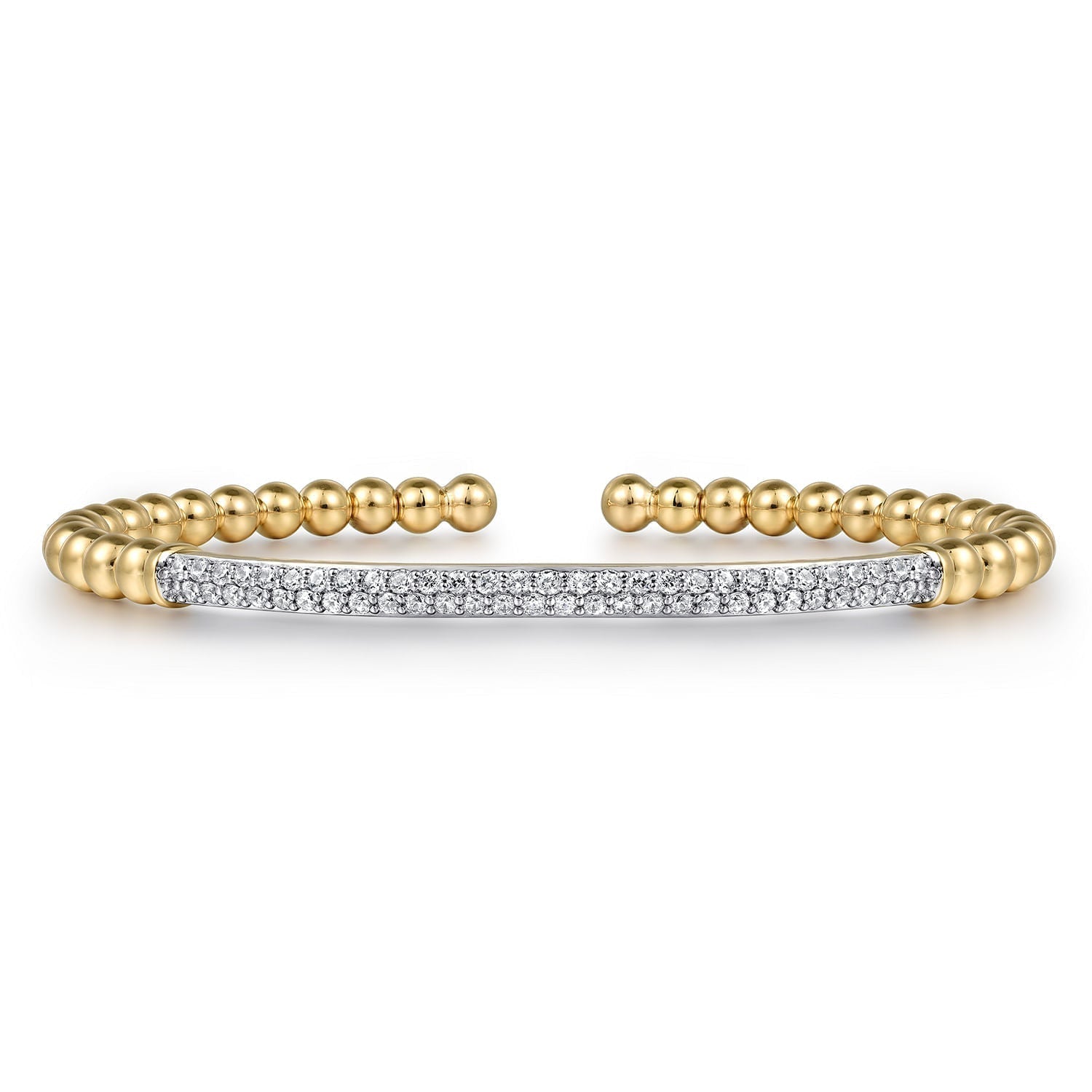 14K Yellow Gold Diamond Bangle BG4966-6Y45JJ - Dejaun Jewelers
