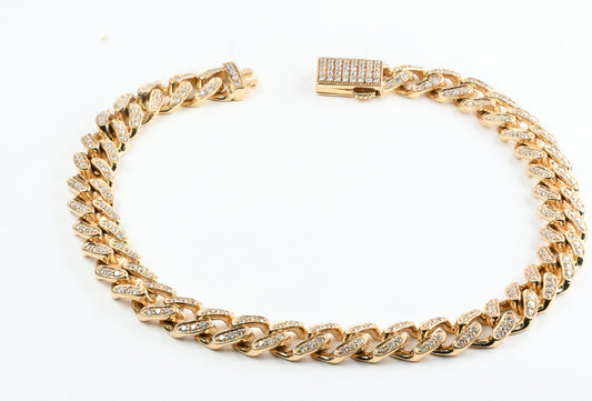 Classic Pave Cuban Link Bracelet