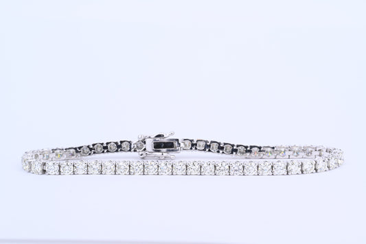 14Kw 4 prongs tennis bracelet