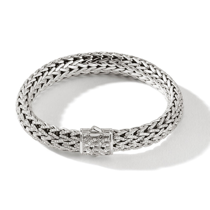 Icon Bracelet, Sterling Silver, Diamonds, 10.5MM|BMP905992DI
