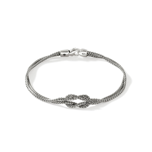 John Hardy Love Knot Bracelet, Sterling Silver, 1.8MM BU900776