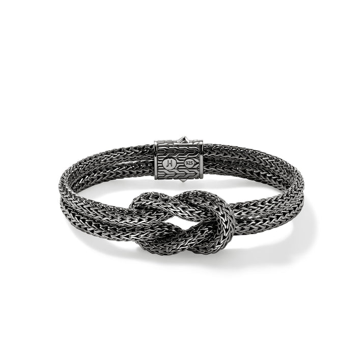 Love Knot Bracelet, Dark Silver, 10MM|BU900980BRD
