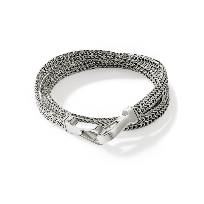 Flat Chain Triple Wrap, Sterling Silver|BU901239