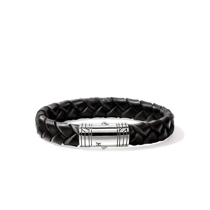 Leather Bracelet, Sterling Silver|BU986577BL