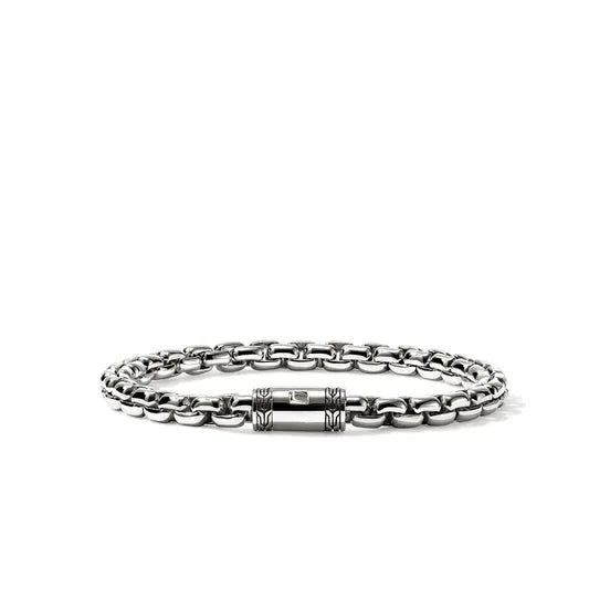 Box Chain Bracelet, Sterling Silver, 6MM|BU98805