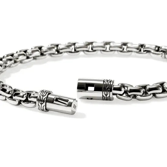 Box Chain Bracelet, Sterling Silver, 6MM|BU98805