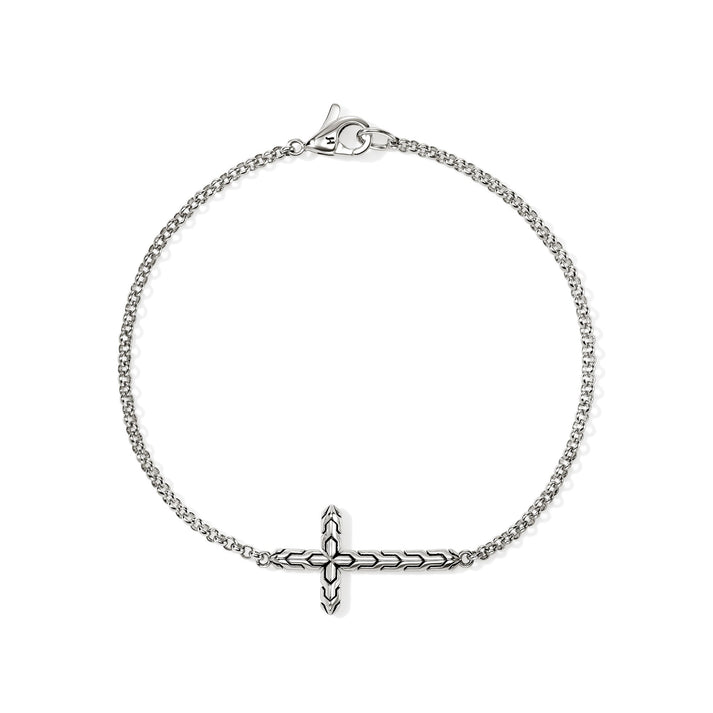 JH Essential Cross Bracelet, Sterling Silver|BU98941