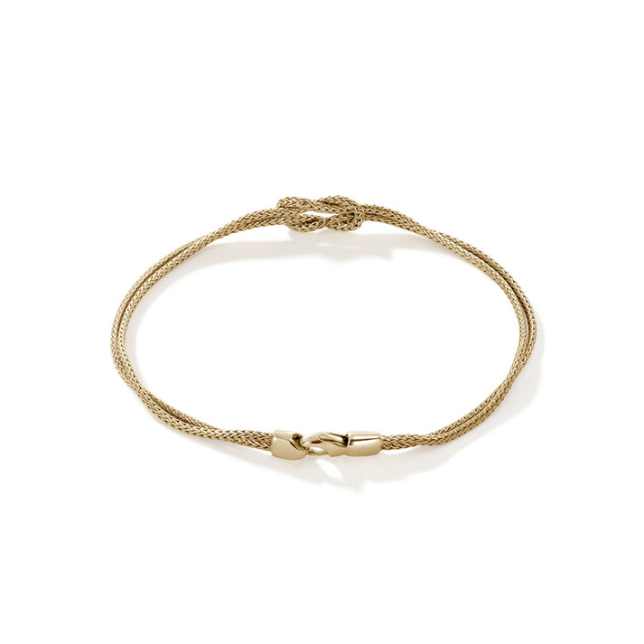 John Hardy Love Knot Bracelet, Gold, 1.8MM BUGG900776