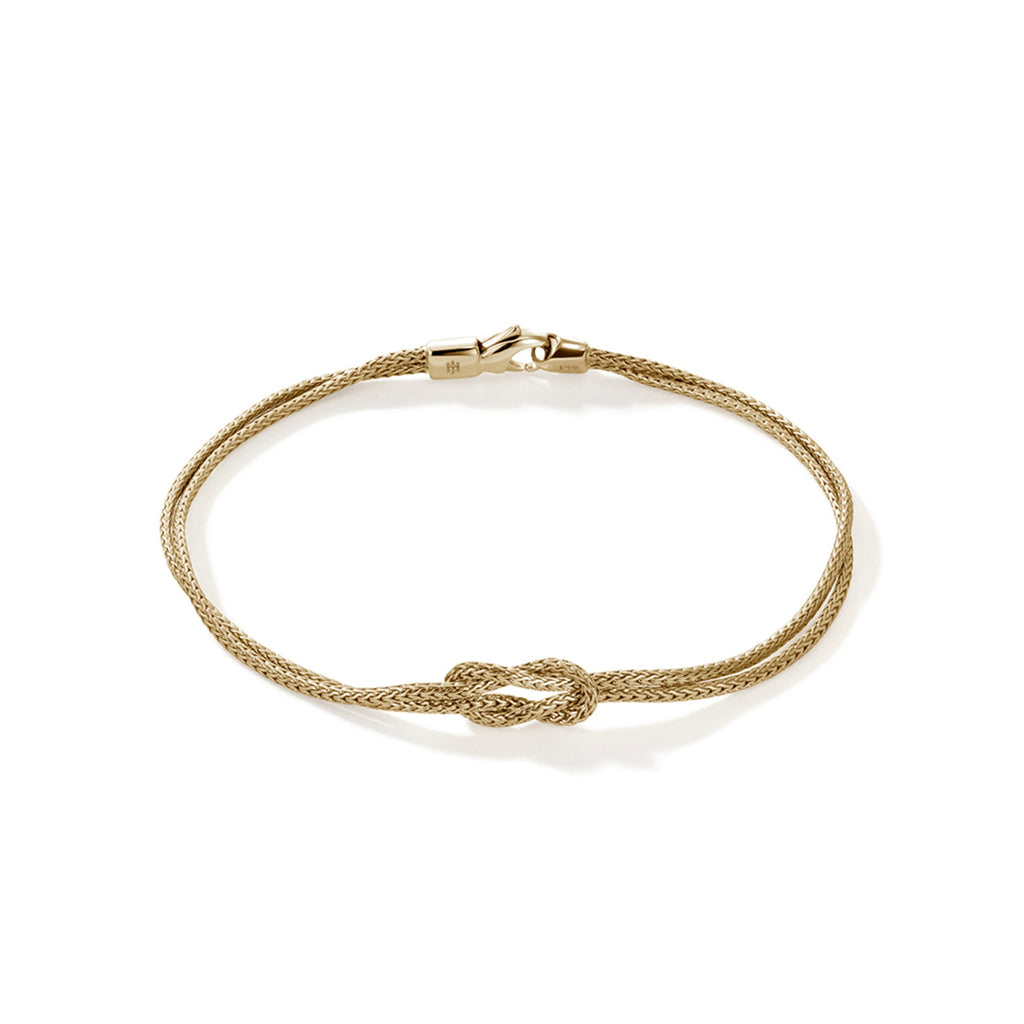 John Hardy Love Knot Bracelet, Gold, 1.8MM BUGG900776