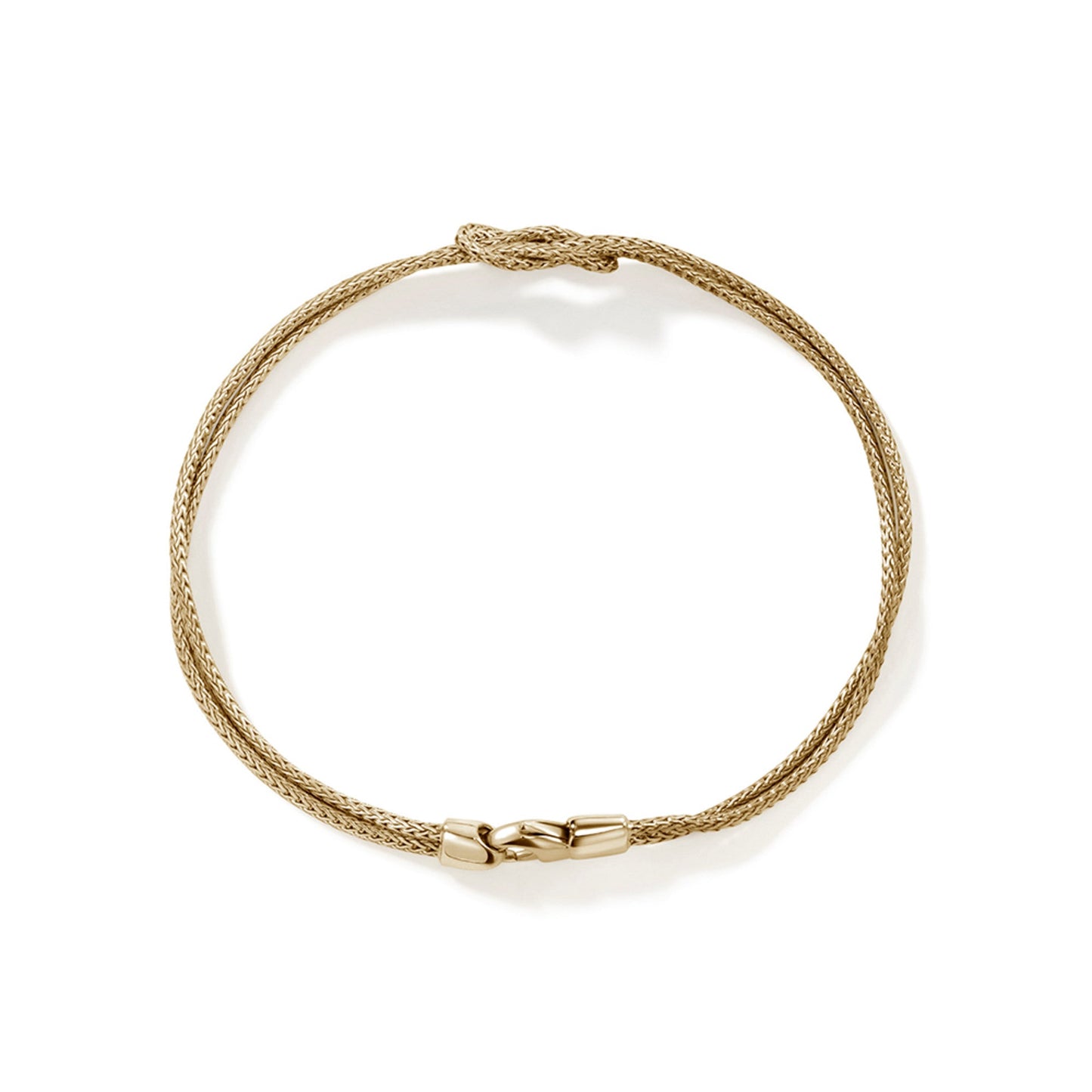 John Hardy Love Knot Bracelet, Gold, 1.8MM BUGG900776