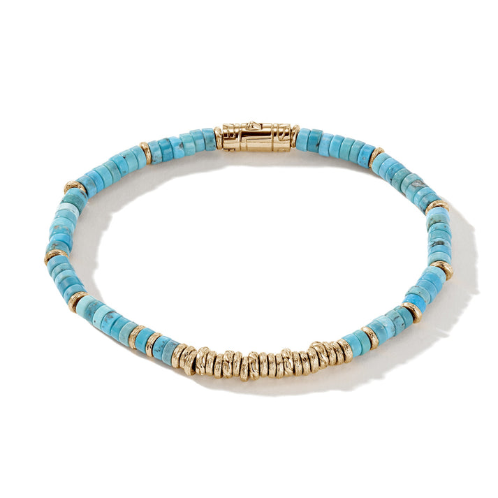 Heishi Bracelet, Gold, Hardstones|BUGGS900984TQ