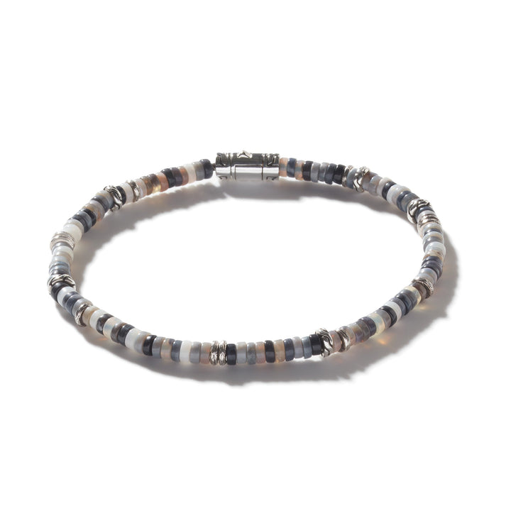 Heishi Bracelet, Sterling Silver, Hardstones|BUS900698OP