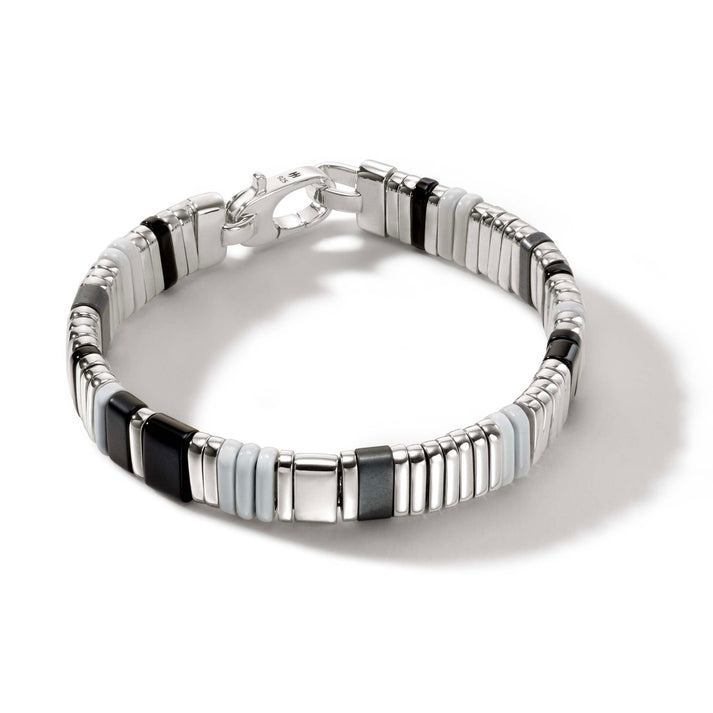 Colorblock Bracelet, Silver|BUS9010521WHBONHE