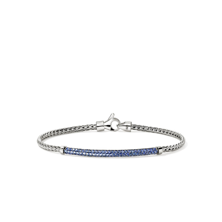 JH Essential Pavé Bracelet, Sterling Silver, Gemstones, 2.5MM|BUS987084BSP