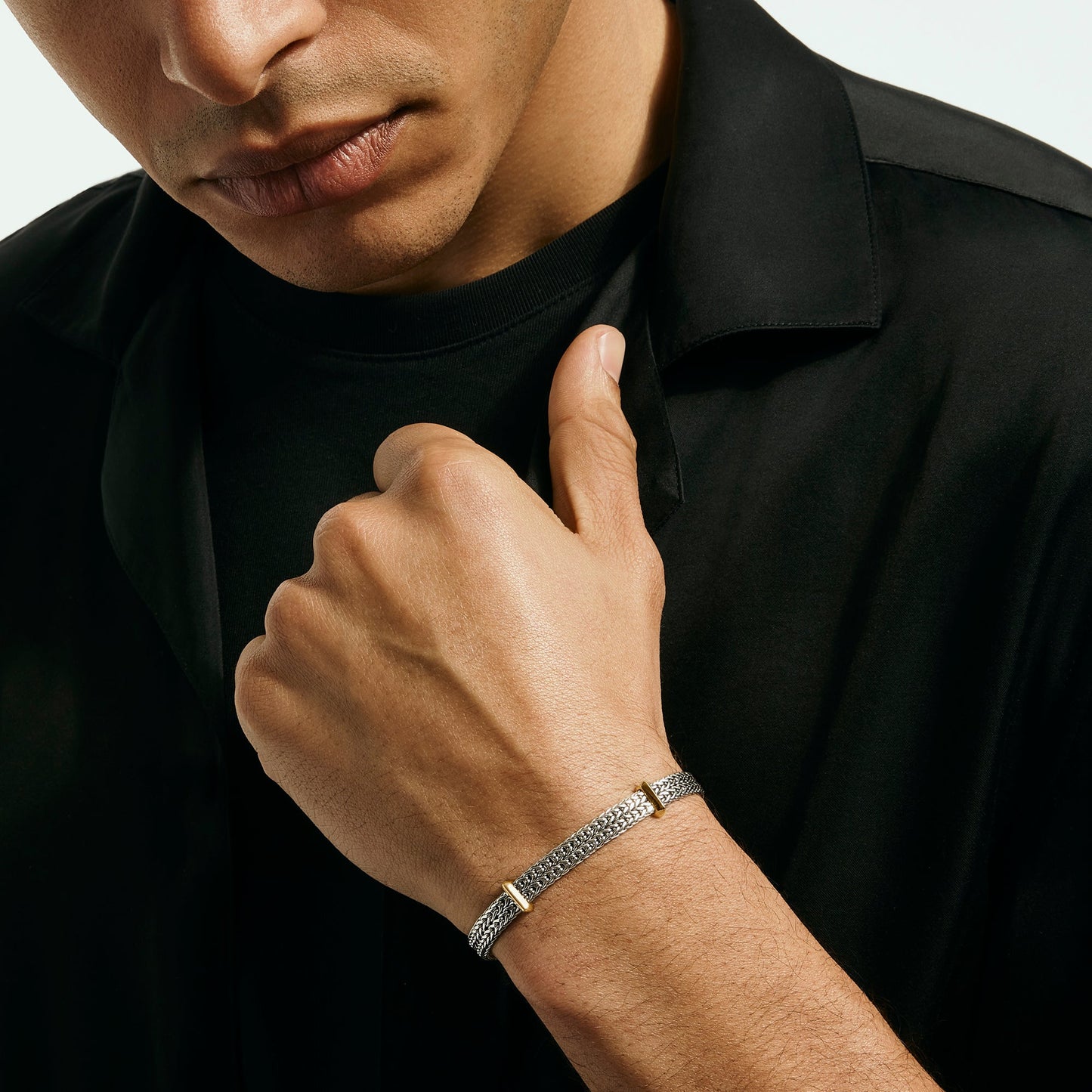 icon-link-bracelet-sterling-silver-gold-6mm-buzz98978