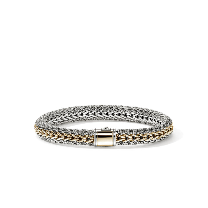 Icon Bracelet, Reversible, Gold, Sterling Silver, 7.5MM|BUZZ990401RV