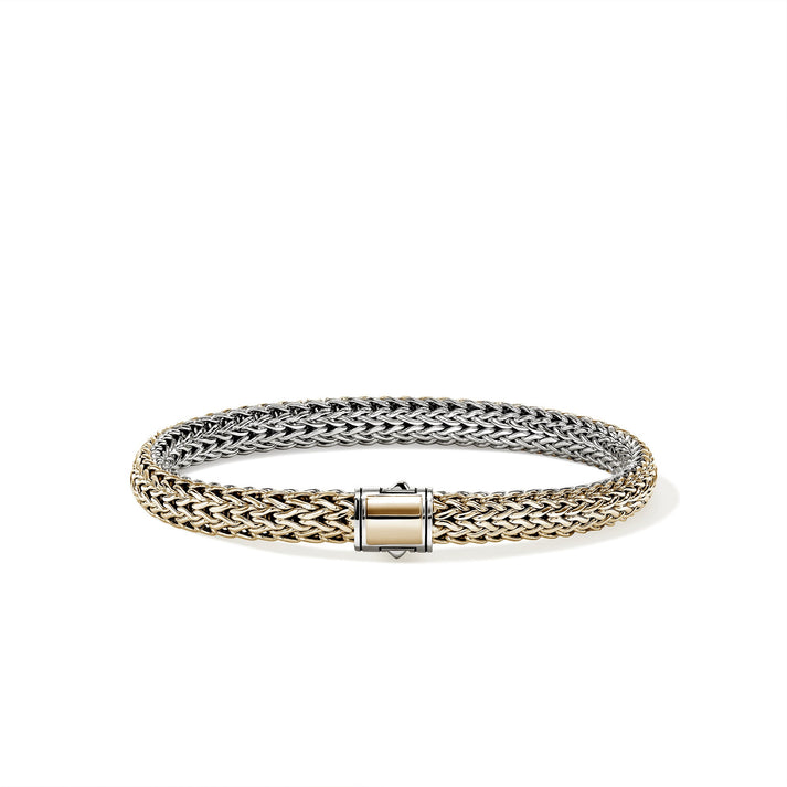 Icon Bracelet, Reversible, Gold, Sterling Silver, 6.5MM|BUZZ990904RV