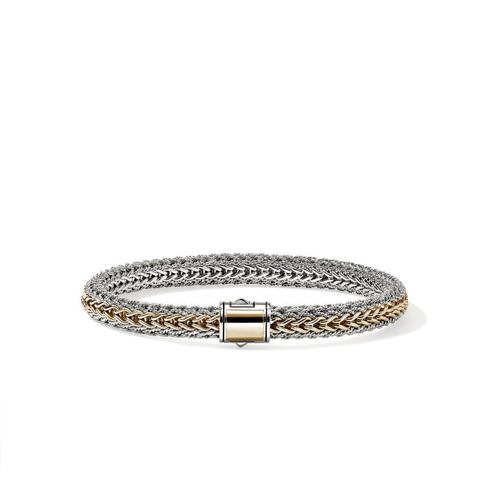 Icon Bracelet, Reversible, Gold, Sterling Silver, 6.5MM|BUZZ990905RV