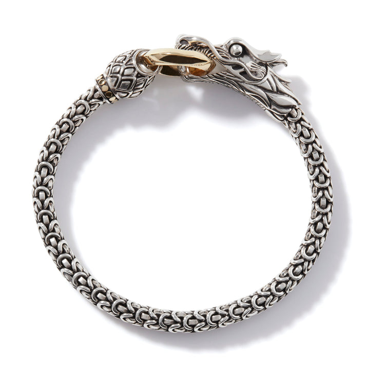 John Hardy Naga Bracelet, Gold, Sterling Silver, 6MM   BZ65032