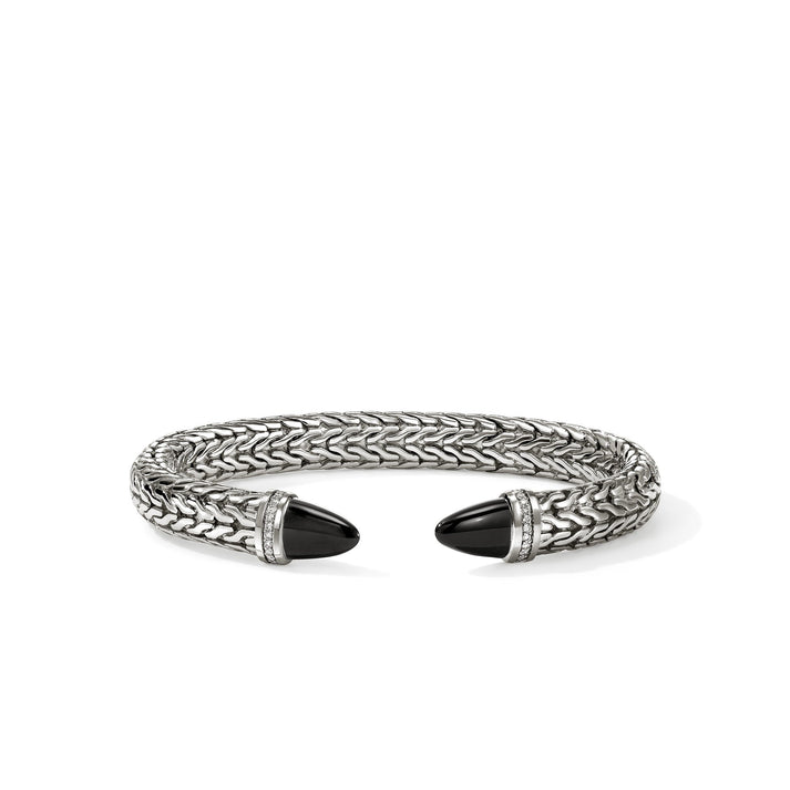 Spear 50 Flex Cuff, Sterling Silver, Black Onyx, Diamonds|CBS988981BONDI