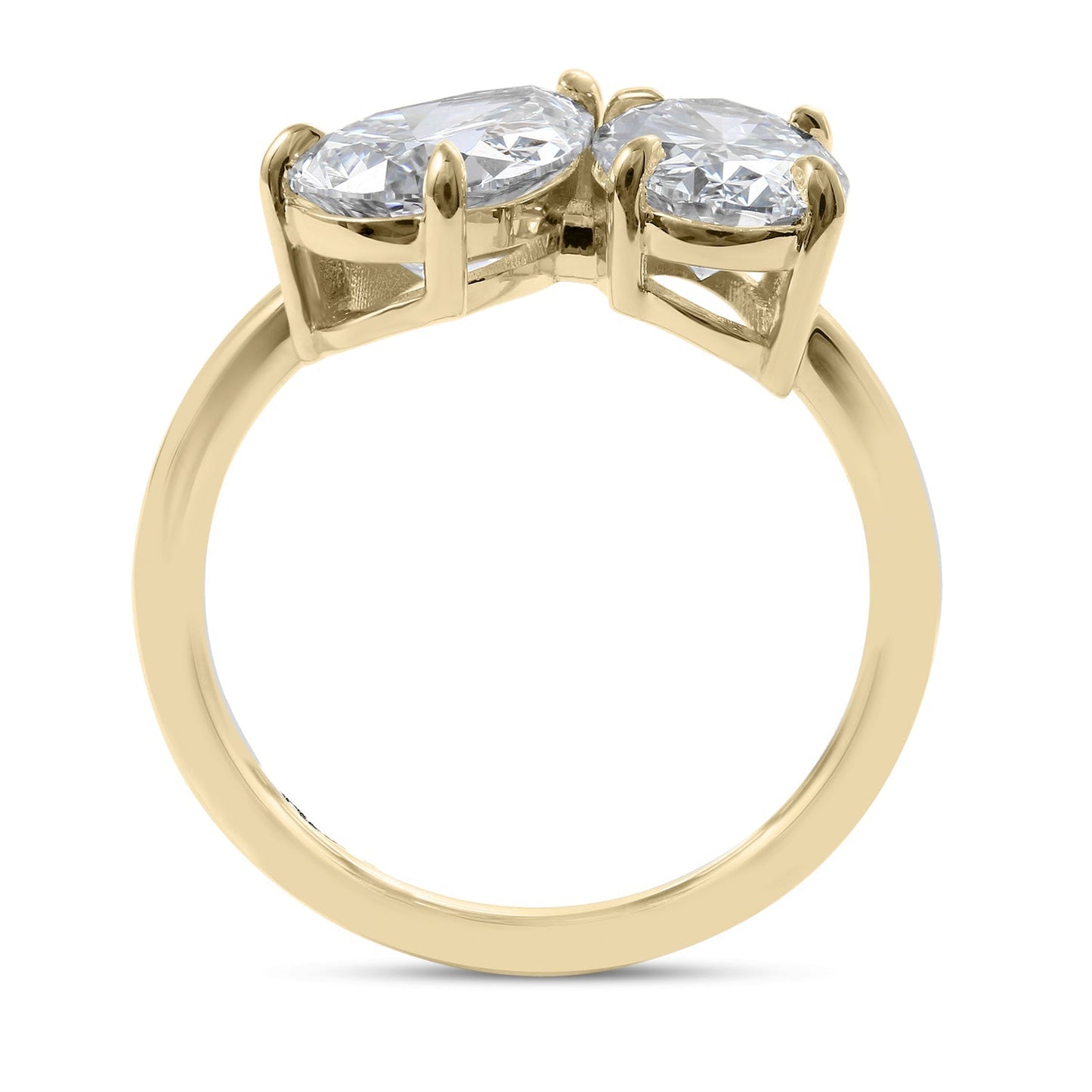 Clarity Diamond™ Side Pear and Oval Toi et Moi Ring