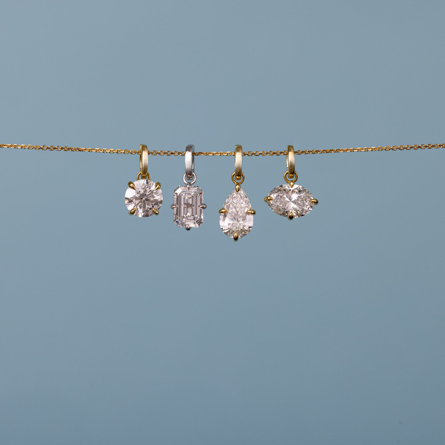 Clarity Diamond™ Diamond Cut 18K Gold Chain