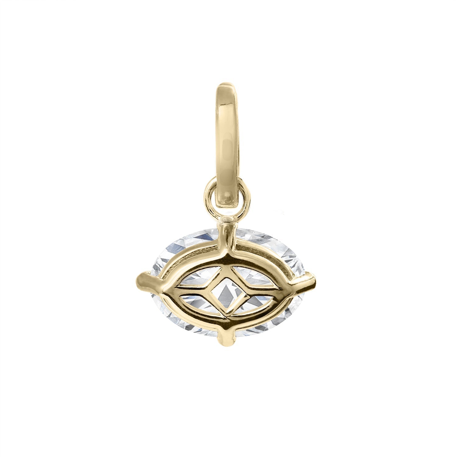 Clarity Diamond™ Back Oval Diamond Enhancer Charm
