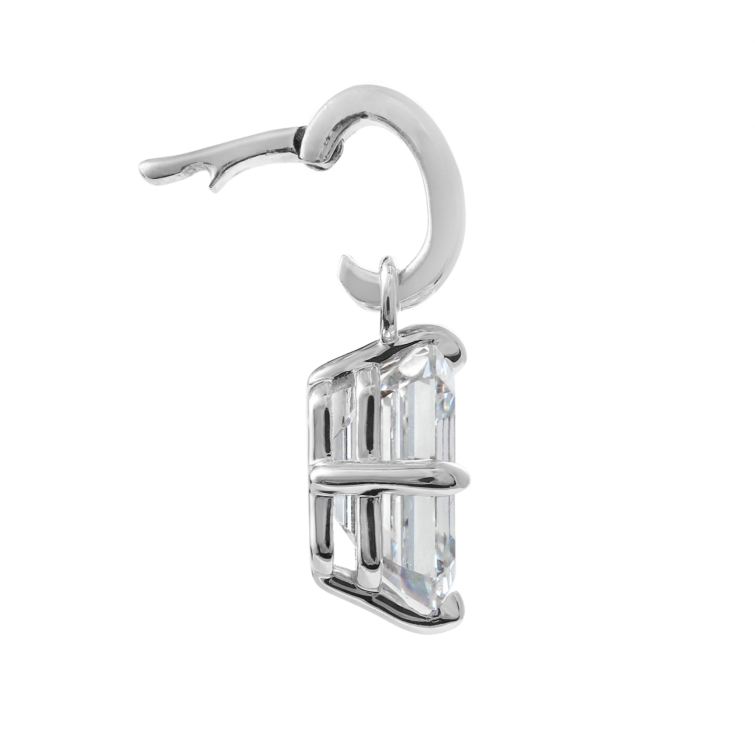 Clarity Diamond™ Side Emerald Diamond Enhancer Charm