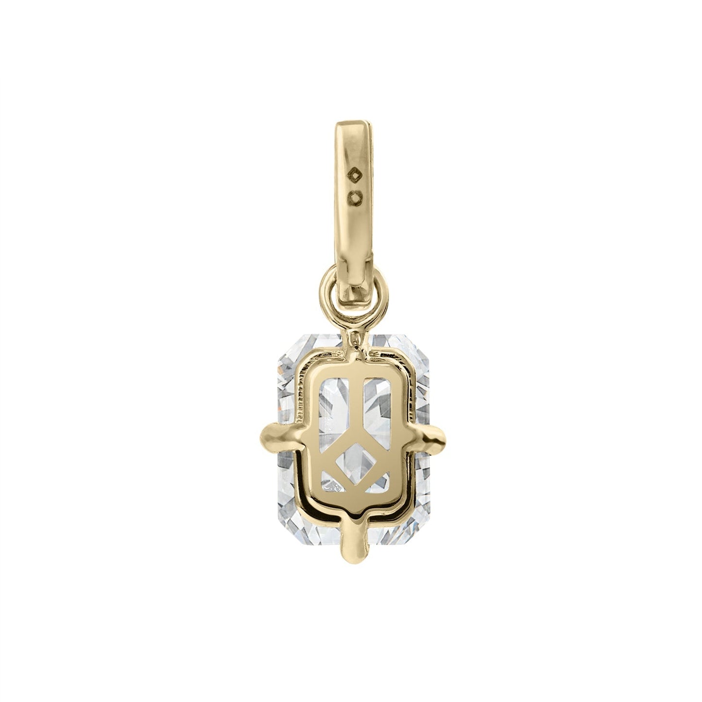 Clarity Diamond™ Back Emerald Diamond Enhancer Charm