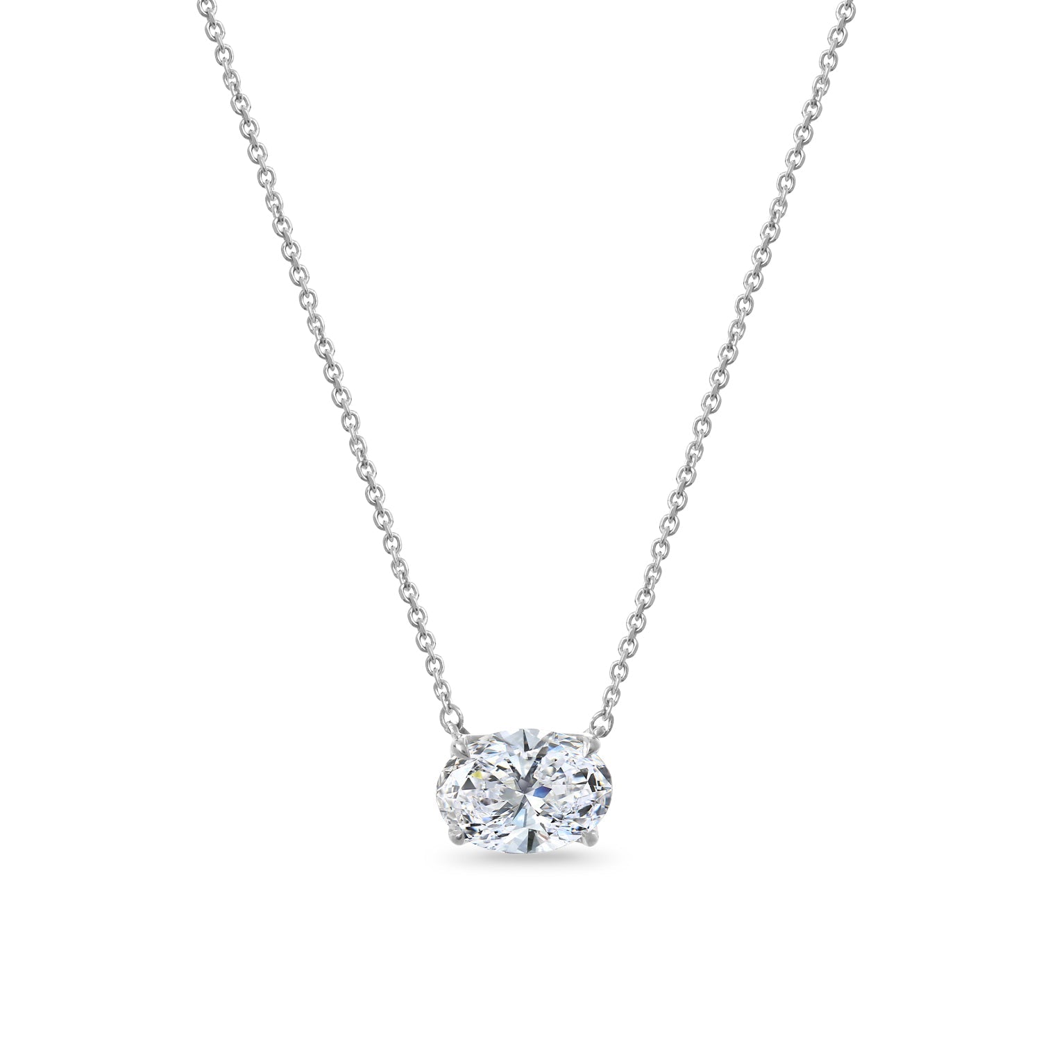 Clarity Diamond™ Signature GIA Certified Lab Grown Oval Diamond Pendant