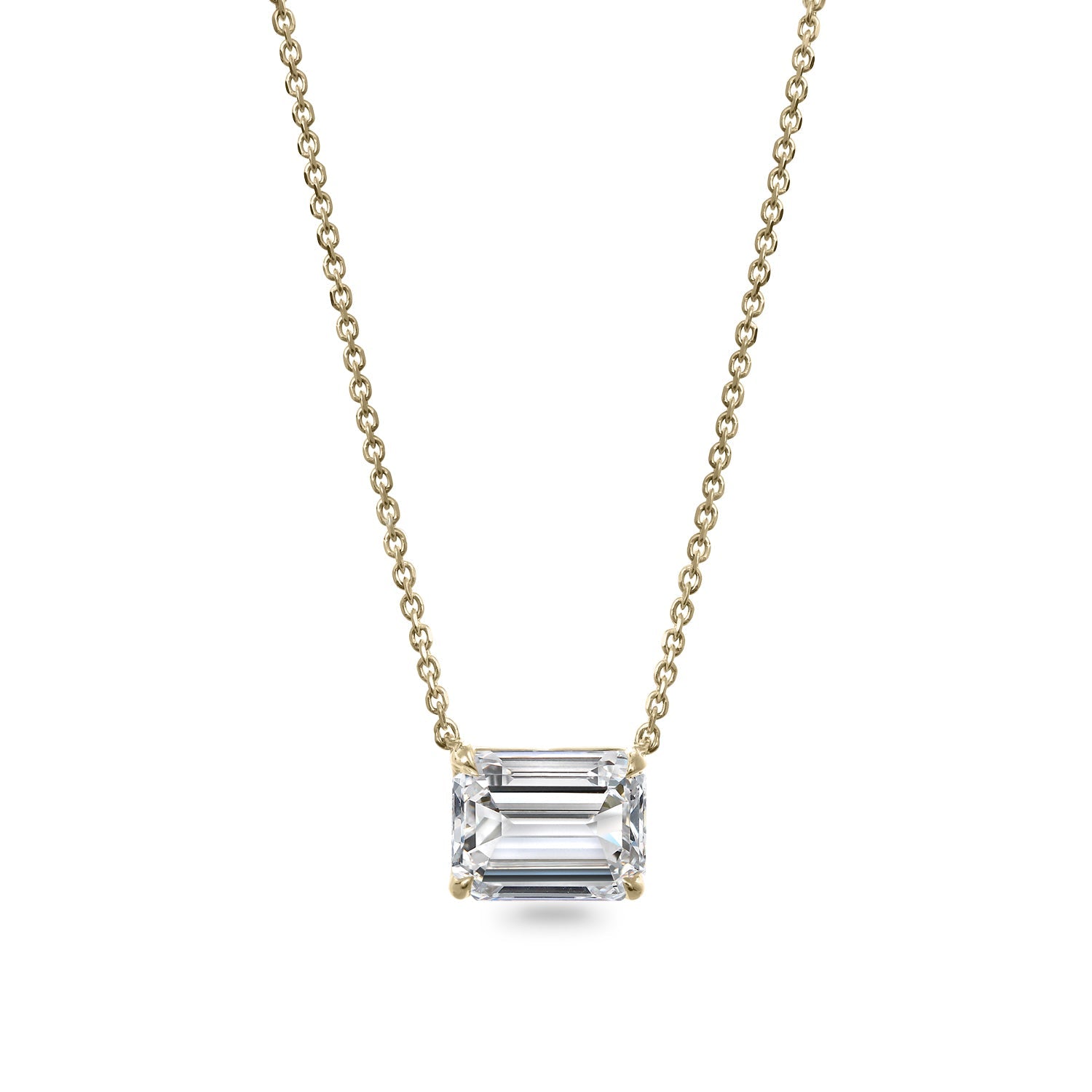 Clarity Diamond™ Signature GIA Certified Lab Grown Emerald Diamond Pendant
