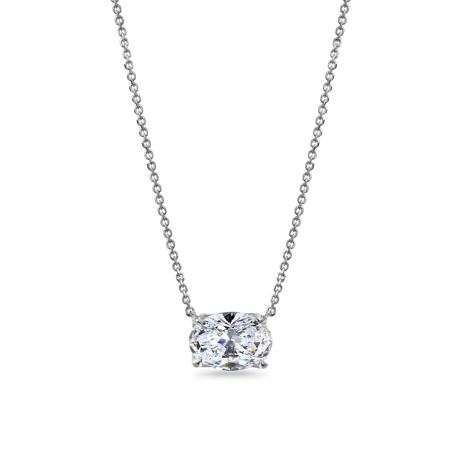 Clarity Diamond™ Signature GIA Certified Lab Grown Oval Diamond Pendant