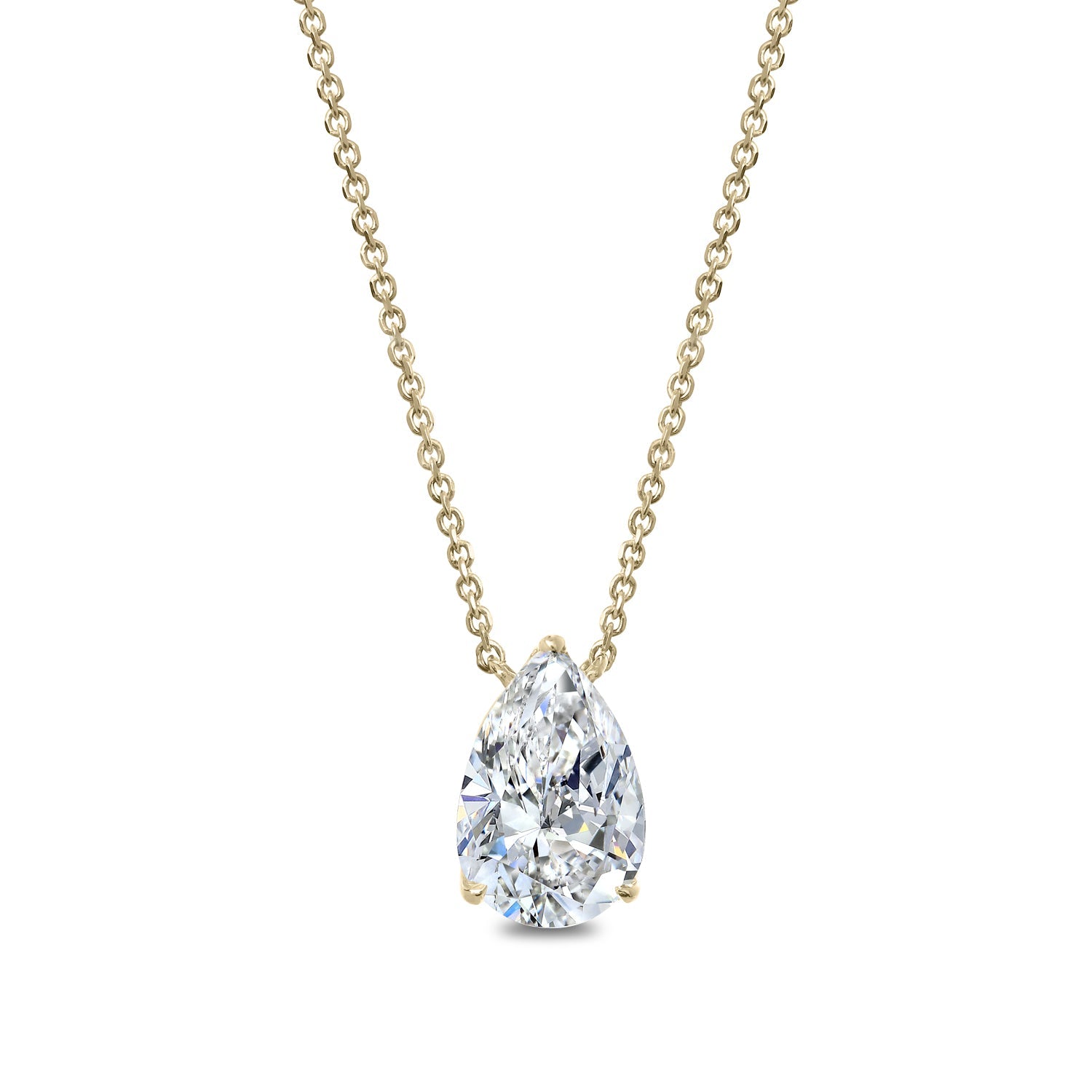 Clarity Diamond™ Signature GIA Certified Lab Grown Pear Diamond Pendant